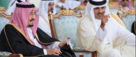 تميم بن حمد والملك سلمان