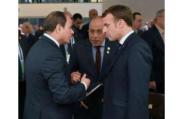 ماكرون والسيسي