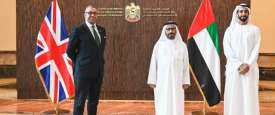 وزراء الإمارات وبريطانيا