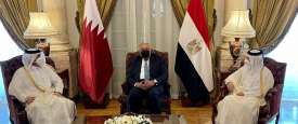 وزيرا الخارجية المصري والقطري
