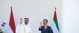 محمد بن زايد والرئيس الإندونيسي