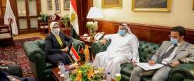 السفير الكويتي ووزيرة الصحة