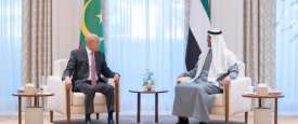 ولي عهد أبوظبي والرئيس الموريتاني