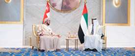 محمد بن زايد والممثل الخاص لسلطان عُمان