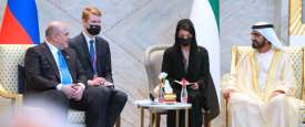 محمد بن راشد ورئيس وزراء روسيا