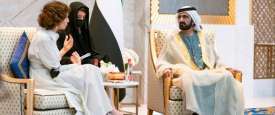 محمد بن راشد ومدير اليونسكو