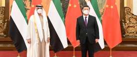 رئيس الصين ومحمد بن زايد