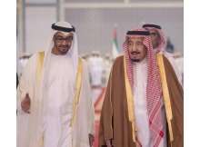 ملك السعودية ومحمد بن زايد