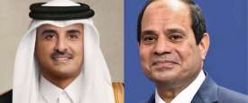 السيسي وأمير قطر