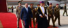 سلطان عمان والرئيس المصري