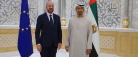 محمد بن زايد ورئيس المجلس الأوروبي