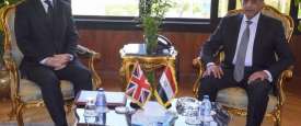 وزير الطيران والسفير البريطاني 