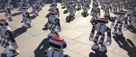 عرض راقص لأكثر من 1000 روبوت