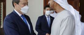 الرئيس الإماراتي ورئيس وزراء كازاخستان 