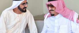 الملك سلمان وحاكم دبي