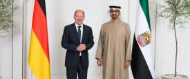 محمد بن زايد وأولاف شولتس