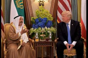الرئيس الأمريكى ترامب وأمير الكويت 