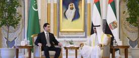 رئيس الإمارات ورئيس تركمانستان
