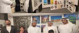 طلبة جامعة الإمارات يشاركون بأعمال فنية مميزة بمعرض أبوظبي للفنون