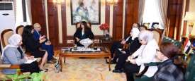لقاء الوزيرة مع وفد Coptic Orphans
