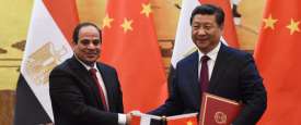 الرئيس المصري والرئيس الصيني 