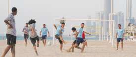 beach football tournament