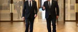 الوزيران التركي مولود تشاويش أوغلو والأمريكي انتوني بيلنكين في لقاء سابق بأنقرة هذا العام