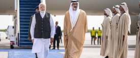وصول ناريندرا مودي لأبوظبي