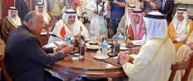 وزراء خارجية مصر والسعودية والإمارات والبحرين