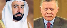 ملك الأردن وحاكم الشارقة