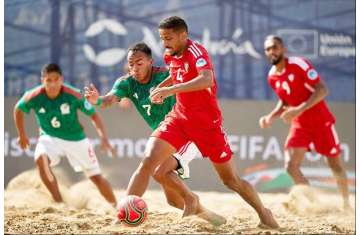 UAE Beach Soccer Team beat Mexico 5-4 to finish second in Spain