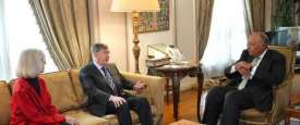 لقاء شكري والمبعوث الأمريكي