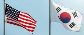 علم أمريكا وكوريا الجنوبية
