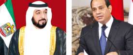 الرئيس السيسي والشيخ خليفة بن زايد