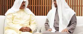 محمد بن زايد والشيخ نواف الأحمد