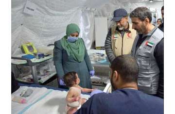 Ministry of Foreign Affairs delegation visits UAE field hospital in Gaza