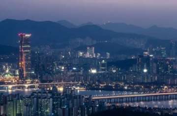 A night view of Seoul city of Korea