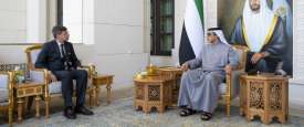 منصور بن زايد وسفير فرنسا