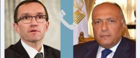 وزير الخارجية المصري والنرويجي