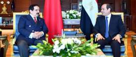 الرئيس عبد الفتاح السيسي مع عاهل البحرين