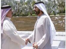 الشيخ محمد بن راشد يلتقي ملك البحرين