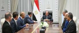 اجتماع السيسي مع وفد أباتشي