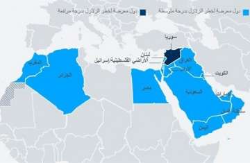 الدول العربية المعرضة للزلازل