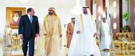 رئيس الإمارات ونائبه والسيسي - صورة أرشيفية