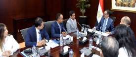 لقاء الوزير المصري والوفد الهندي