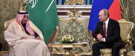 الرئيس الروسي فلاديمير بوتين والعاهل السعودي الملك سلمان
