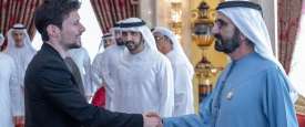 محمد بن راشد مع 
