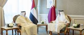 أمير قطر والشيخ منصور بن زايد