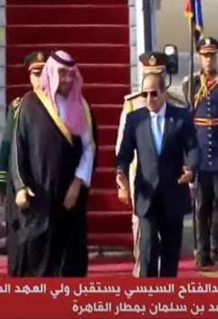 السيسي يستقبل محمد بن سلمان