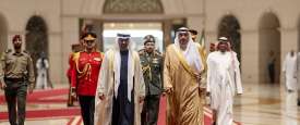 الشيخ محمد بن زايد والشيخ مشعل الأحمد